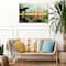Elephant & Monks Walking Meditation Glossy Canvas Art